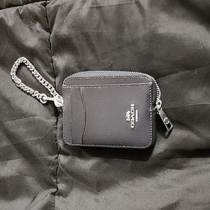 Navy COACH card holder